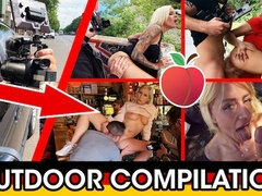 18, Blondinka, Fafanje, Hd, Milf, Zunaj, V javnosti, Resničnost