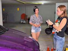 I Fuck Client as Part of Payment for Me to Repair His Car - Lesbian Sex