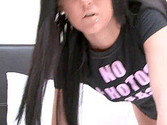 Brunetka, Masturbácia, Drobunké, Stockings