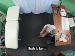 엉덩이, 오랄섹스, 닥터, 도기스타일, 대단히, 간호사, 사무실, 관음증이 있는 사람