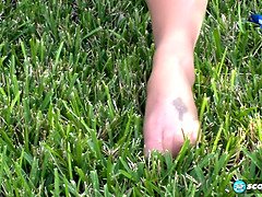 Watch Tessa West's high heels and indulge in her foot fetish solo