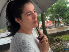 Hot Latina Neighbor Pays For Breakfast With Anal Creampie - NamiQseiiin