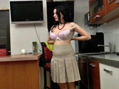 Amatoriale, Culo grosso, Tette grandi, Brunetta, Cicciona, Fatto in casa, Masturbazione, Solo