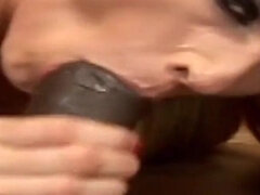 Afrikansk, Svart, Blond, Sæd i munnen, Raseblandet, Milf, Fitte
