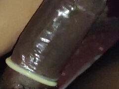 POV Handjob Putting Condom and Ride Big Dick