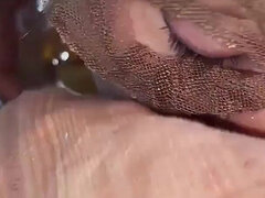 Story #7 with Subtitles - Blonde Lily Takes Golden Shower. the Bitch Washes Her Face and Thanks Her Master.