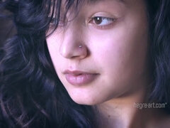 Eden Arya - Hula Hoop Hottie - exotic beauty with hairy pussy solo