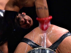 FistingInferno - Colton Reece Raw Dogs Restrained Sub