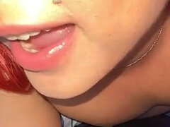 Leie, Blasen, Masturbation, Rotschopf, Solo