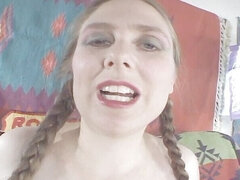 Amerikansk, Bbw stor vacker kvinna, Ammande, Naturliga tuttar, Bunden