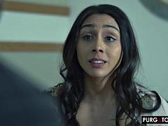 Sucer une bite, Hard, Fille latino, Adolescente, Nénés