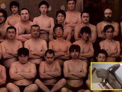 Cute asian harlot having sex in gangbang style