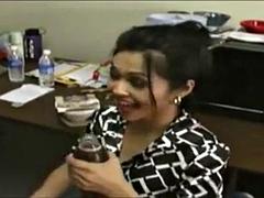 Ázsiai, Gesztenyebarna, Leszbikus, Nyalás