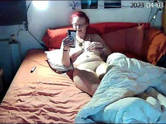 Velika rit, Okrogla, Ženska, Domaci pornič, Samozadovoljevanje, Naravne joške, Orgazem, Solo