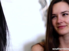 Out in the Open - young amateur lesbian Jade kush eating cunt