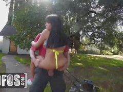 Bystig, Snopp, Doggystyle, Hardcore, Hd, Naturliga tuttar, Utomhus, Fitta