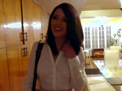 Amerikkalainen, Perse, Ruskeahiuksinen, Pariskunta, Lesbo, Selkäsauna, Luonnolliset tissit, Pillu