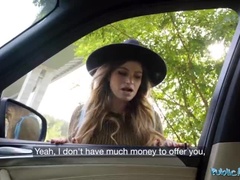 Big Boobs Nicole Rae Blows a Big Dick in Public