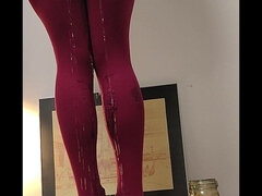 Amatør, Strømpebukse, Pissing, Shemale, Alene