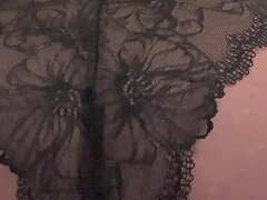 Bedtime Farts in Black Lingerie