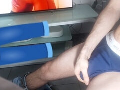 Cum in foreskin, huge uncut cock, mec francais