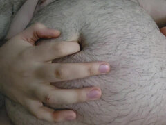 Big Bear Chub Belly Rub, Bellybutton Fingering, request #1