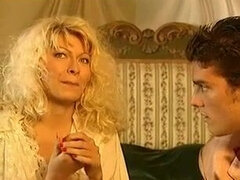 Italian retro milfs in sexy stockings are having hardcore group sex