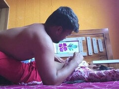 Boyfriend and girlfriend explore each other with some playful touches and romantic vibes in desi style