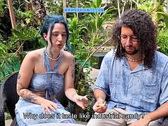 She wakes up her colleague with a blowjob and a fuck in Bali - French alt vlog with subtitles