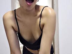 Amateur, Belleza, Linda, Latina, Ducha