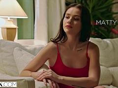 Avsugning, Brunett, Sperma shot, Tuttar