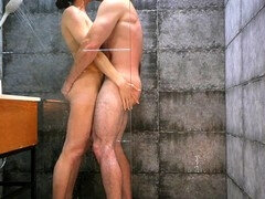 Amateur, Cuarto de baño, Pareja, Madres para coger, Músculo