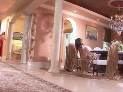 Exotic pornstars Gianna Michaels and Sadie West in crazy hairy, lesbian sex movie