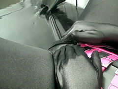 Girl With Big Boobs full Enclosed In Lycra latex Zentai And penetrated