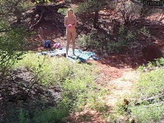 Camping Capers: My Sister and I Share a Big-Titted Blonde named Blake Blossom