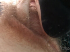 Young Beauty's Wild Solo Passion with Black Toy Heat