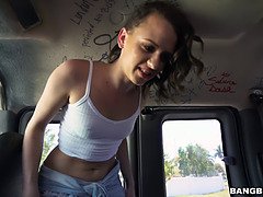 Derrick Ferrari's petite brunette takes a wild ride in jail, with a bangbro twist!