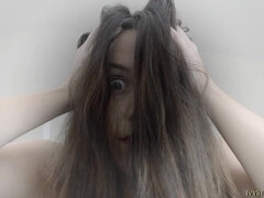 Brunette, Kvinde, Fetish, Onani, Orgasme, Solo, Underlig