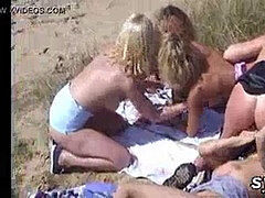 Amateur, Playa, Francés, Al aire libre, Público