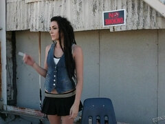 Braunhaarige, Spermaladung, Hardcore, Latina, Im freien, Titten