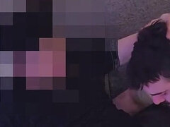 Straight Security Guard Comes Over After Work to Get a BJ for $ While His Girlfriend Is Away