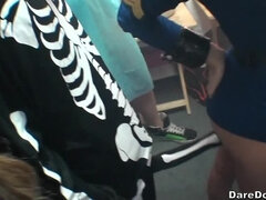 Tyłek, Blondynka, Towarzystwo, Akademik, Strona, Ogolona, Nastolatki, Jednolity