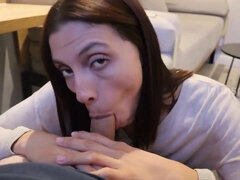Leie, Grosse titten, Blasen, Braunhaarige, Fingern, Handjob, Latina, Pov
