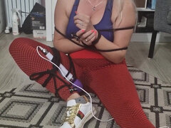 Fatto in casa, Orgasmo, Pantaloncini sintetici, Solo, Legati, Vibratore