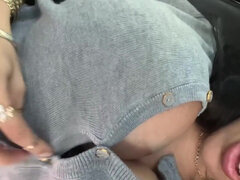 素人, 車, 淫乱熟女, 一人