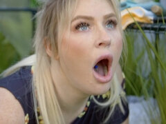 Blondýna, Kuřba, Hd, Orgasmus, Venku, Pička, Kozičky, Vlhká