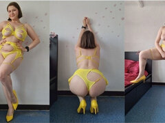 Ερασιτέχνης, Θηλυκός, Τακούνια, Δαντέλα, Αυνανισμός, Φυσικά βυζιά, Μουνί, Μόνος