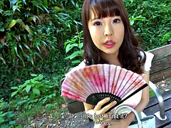 Aya overreacts when she plays with a toy in her clitoris