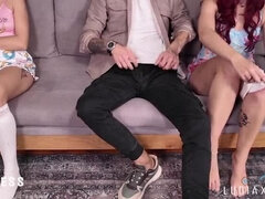 Édes, Apu, Lány, Család, Ujjazás, Házi készítésű, Meglepetés, Tini