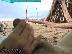 Strand, Sperm skott, Blotting, Hd, Hjemmelaget, Offentlig, Ludder, Kikker